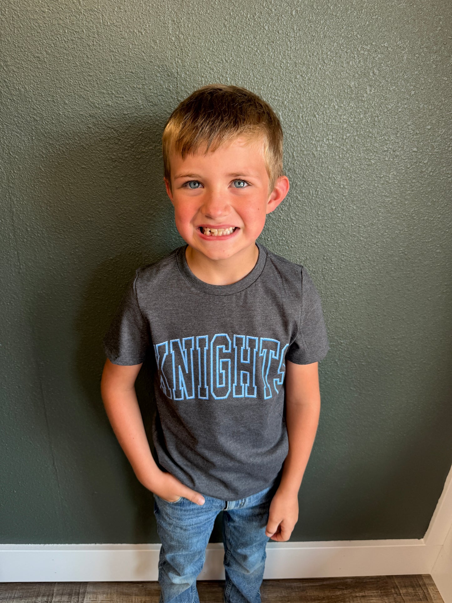 KNIGHTS FAUX EMBROIDERY TEE