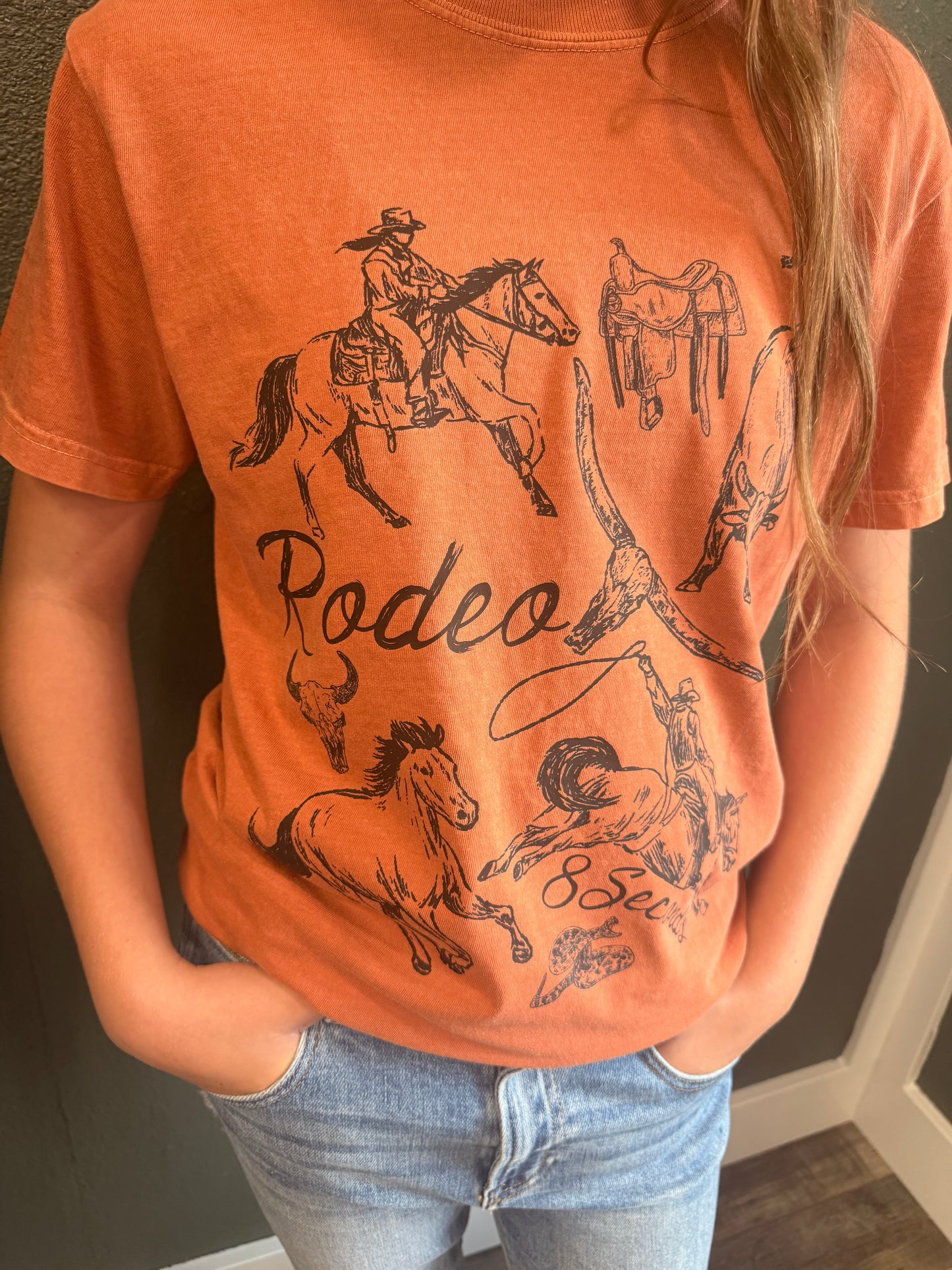 RODEO 8 SECONDS TEE