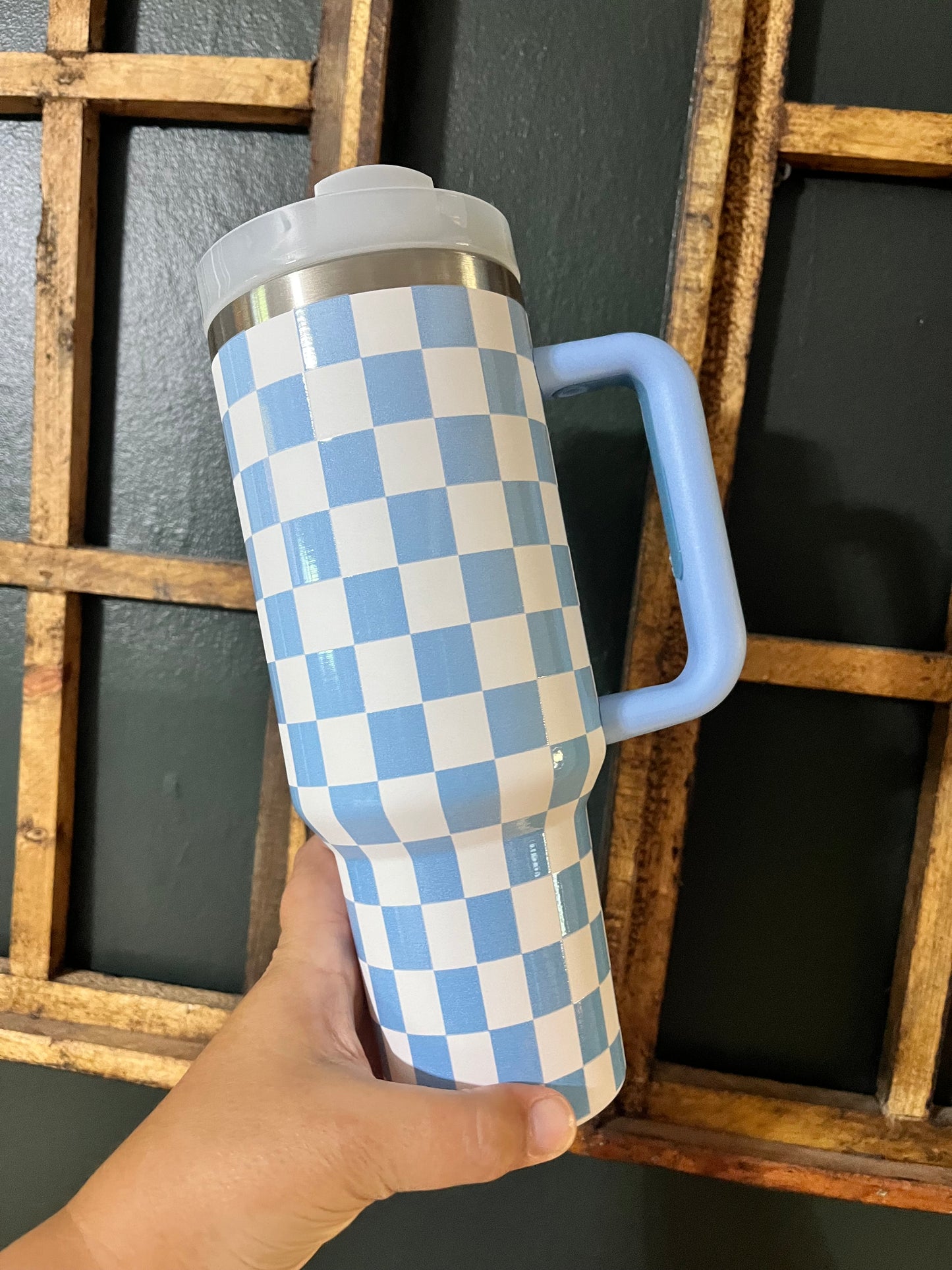 BLUE CHECK CUP 40 OUNCE