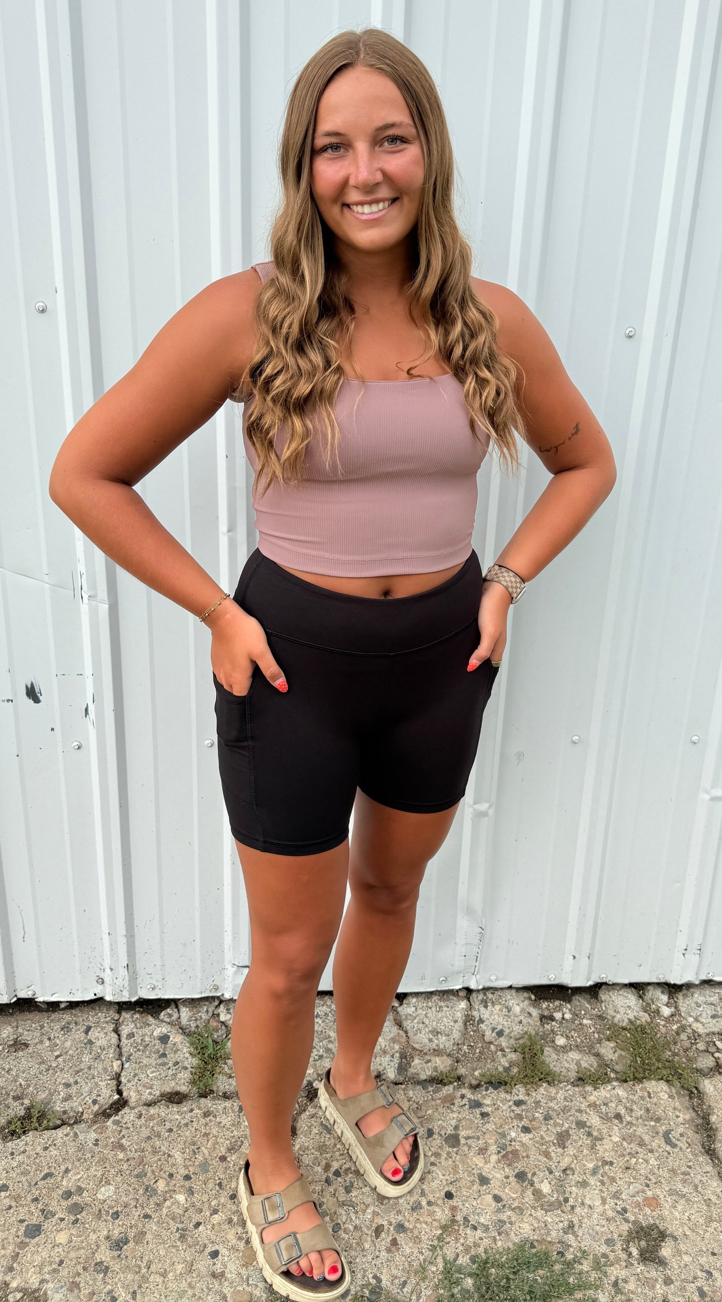 6 INCH BIKER SHORTS BLACK