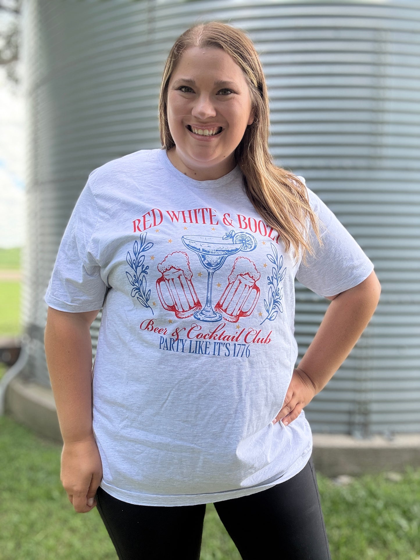 RED WHITE & BOOZY TEE