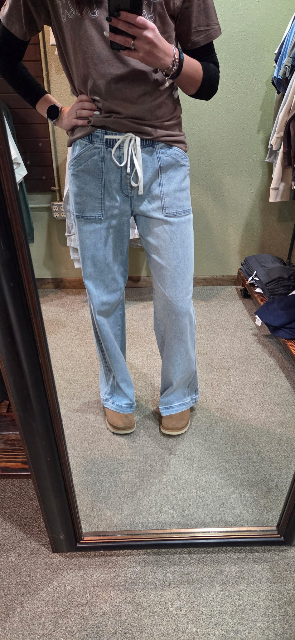 RISEN: HIGH RISE STRAIGHT PULL ON DENIM RDP5745