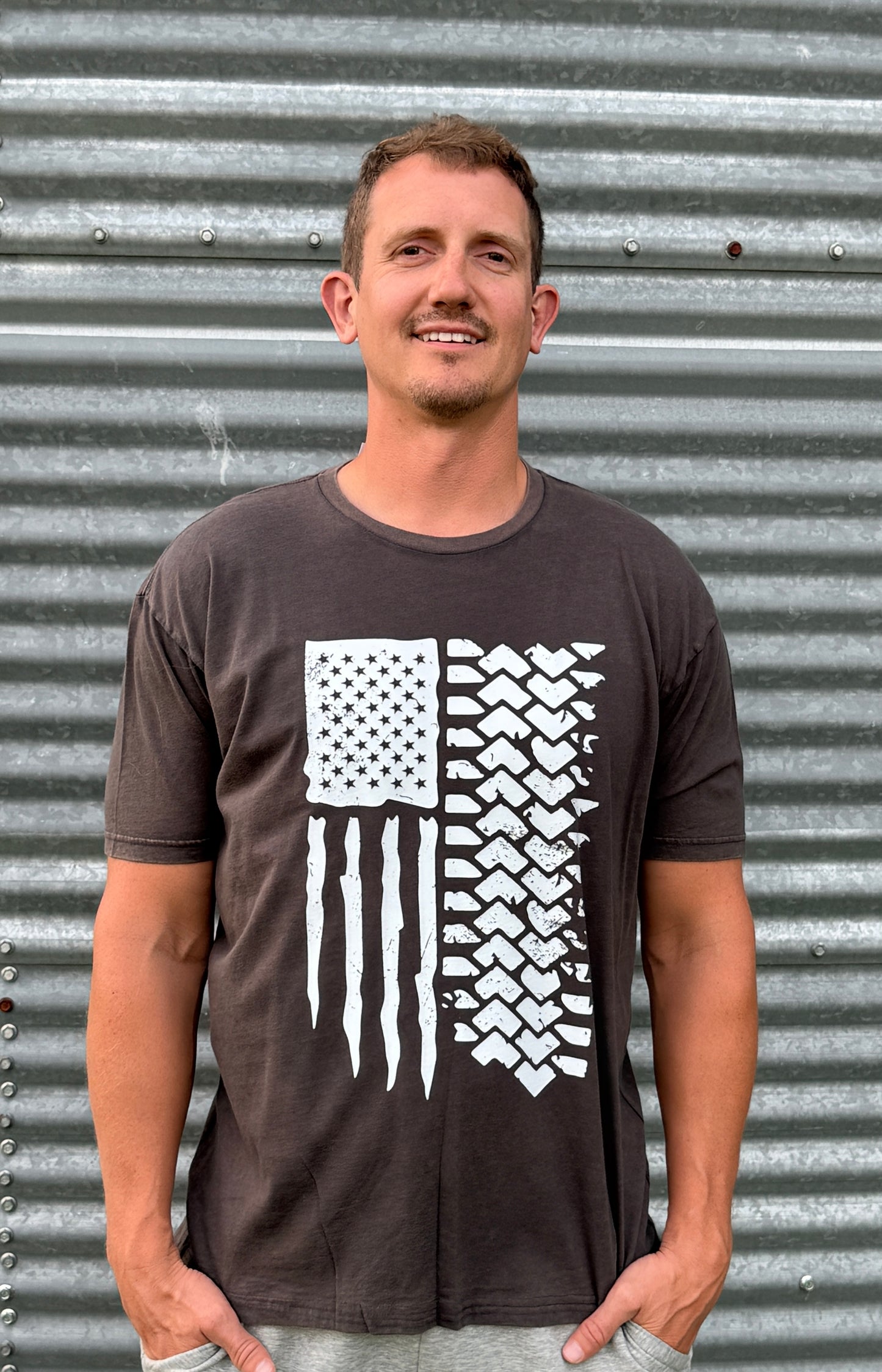 OFF ROAD AMERICAN FLAG TEE