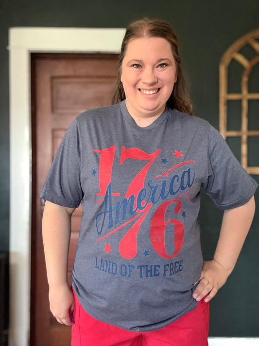 1776 LAND OF THE FREE TEE