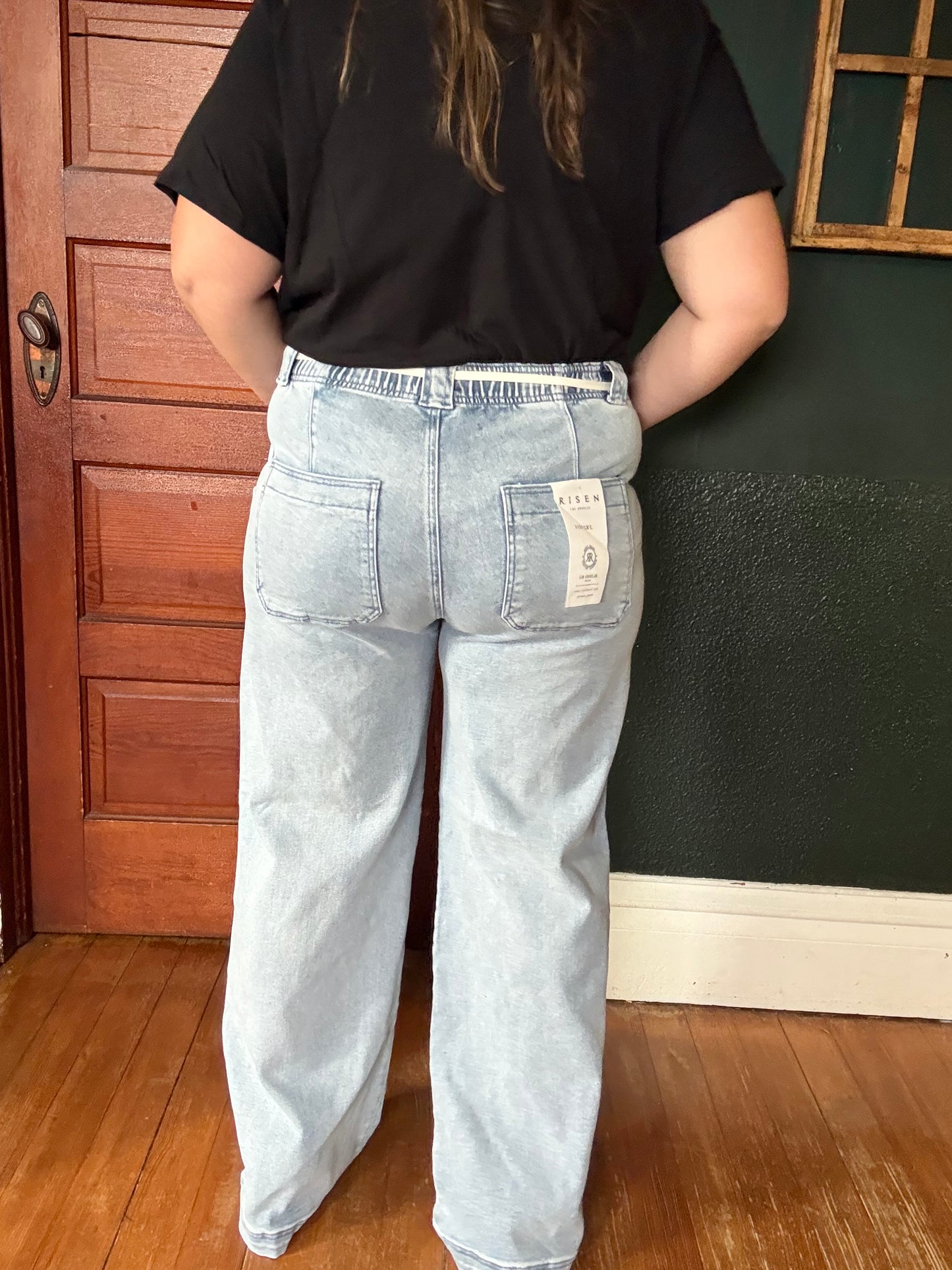 RISEN: HIGH RISE STRAIGHT PULL ON DENIM RDP5745CHX