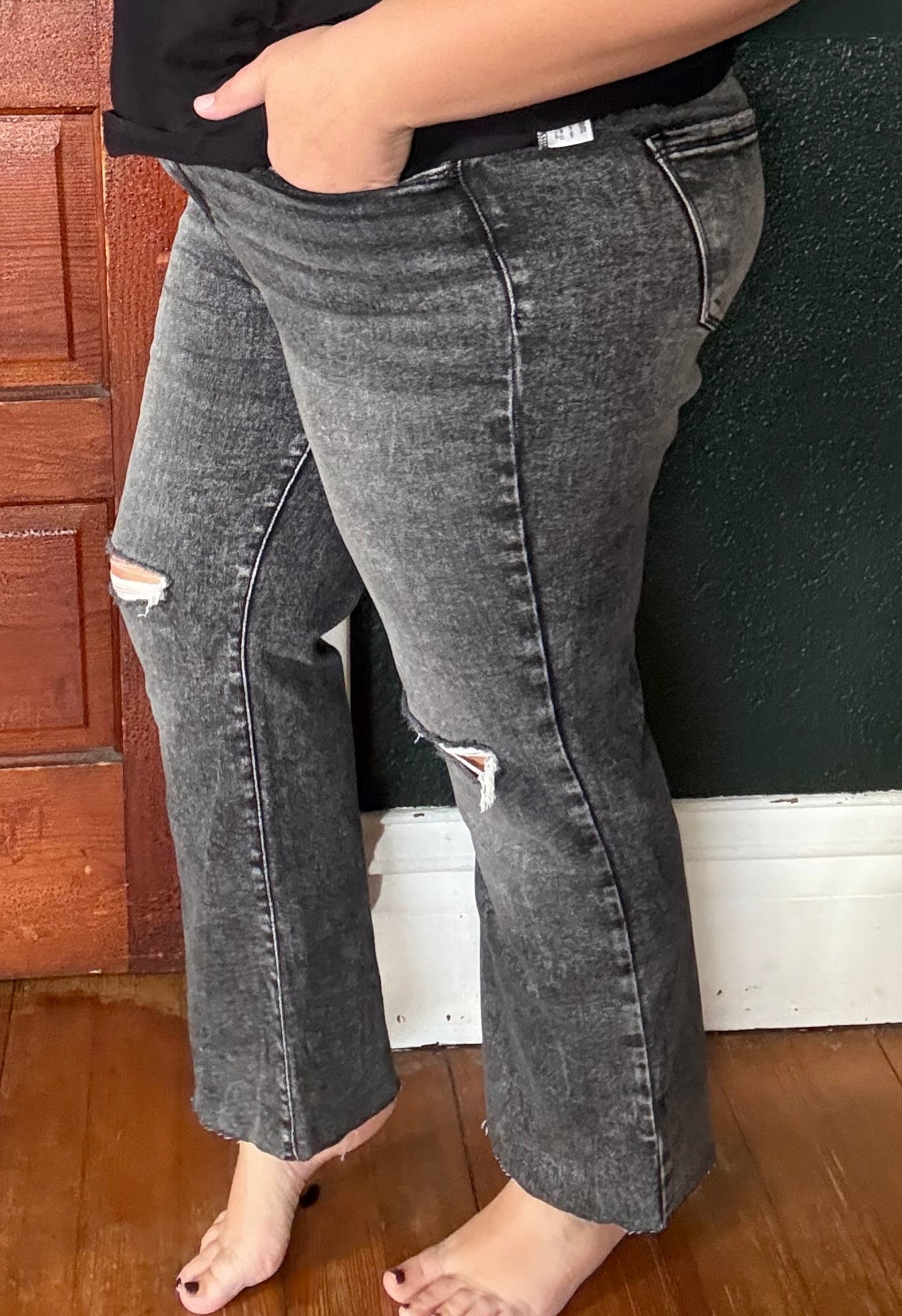 RISEN: HIGH RISE CROP STRAIGHT RDP5448X