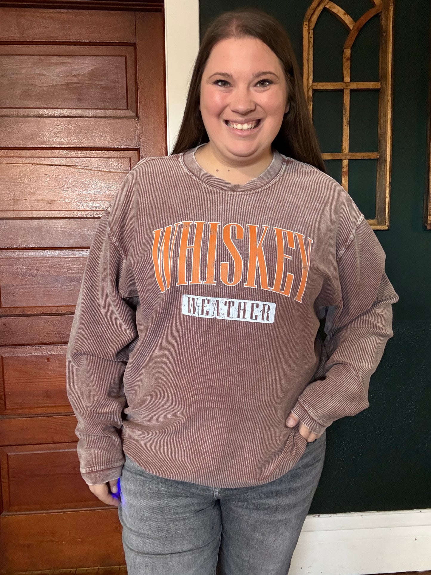 WHISKEY WEATHER CORDED CREW