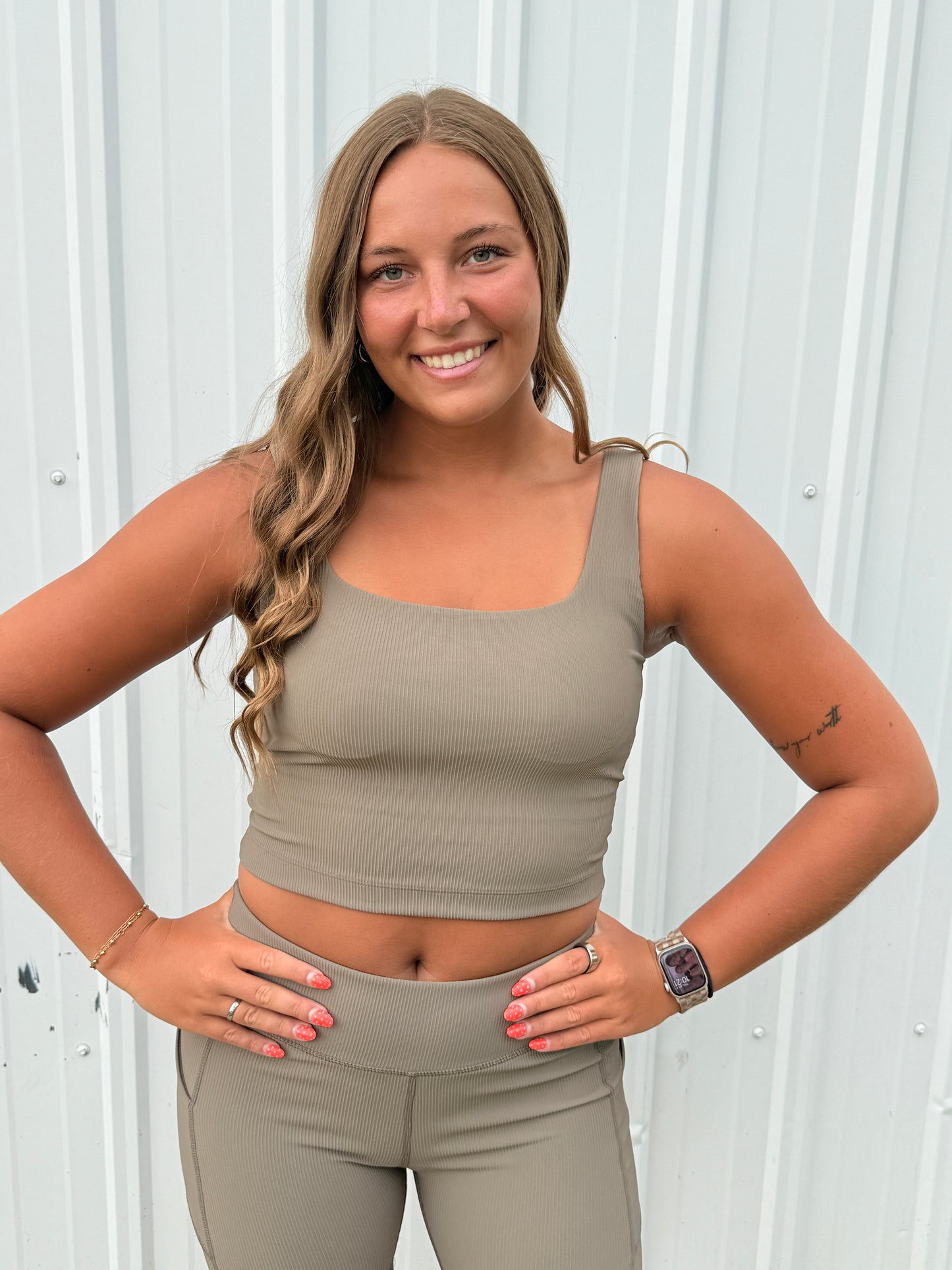 RIBBED SPORTS BRA NOMAD