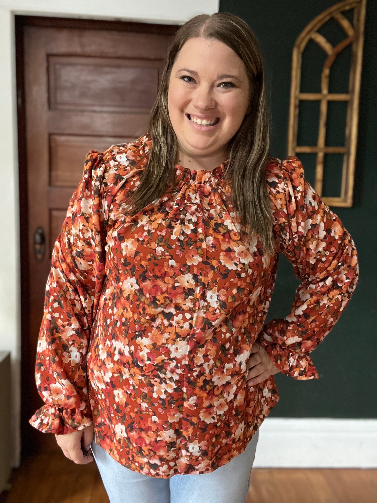 FALL FLORAL TOP