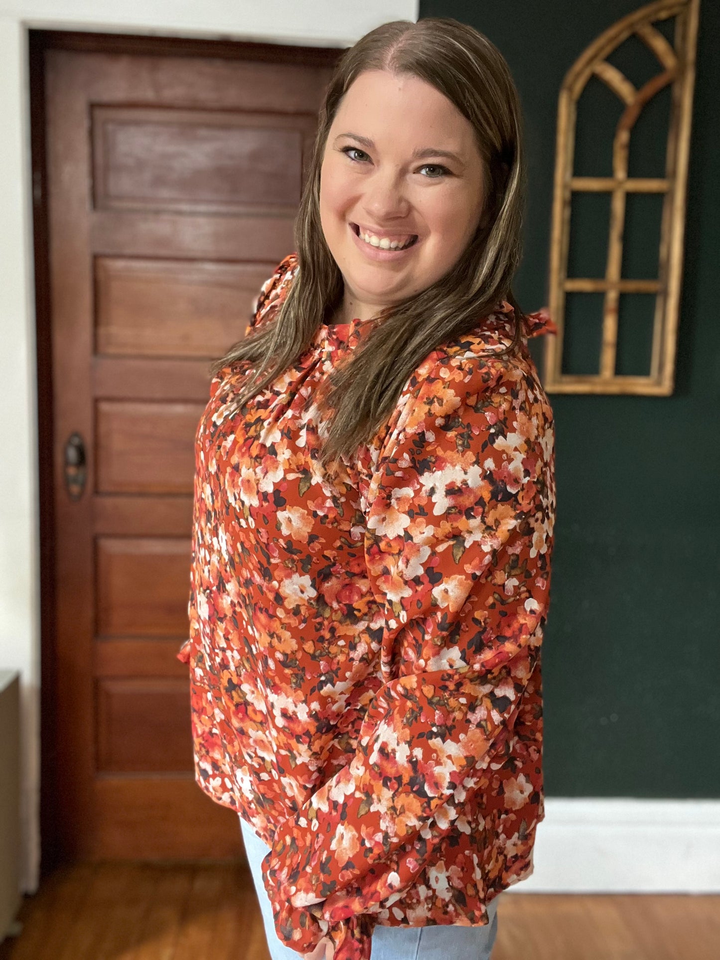 FALL FLORAL TOP