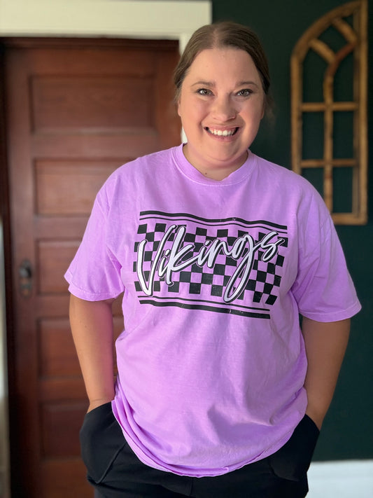 CHECKERED VIKINGS TEE