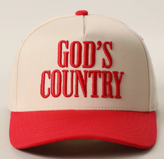 GOD’S COUNTRY BASEBALL HAT