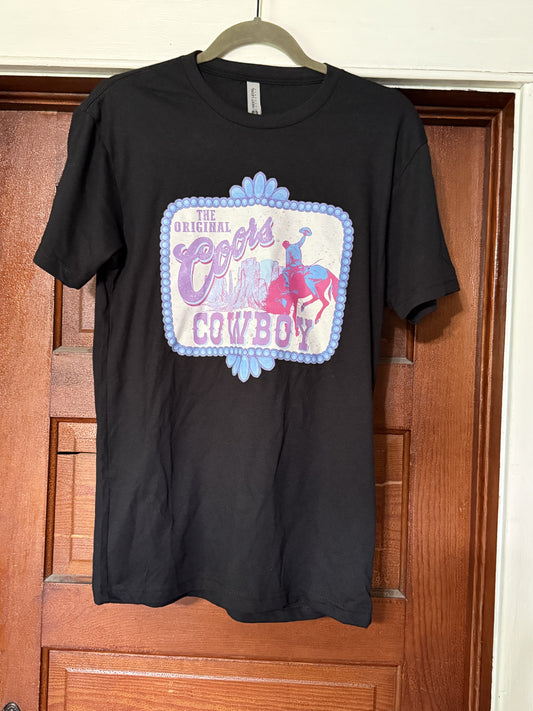 NEON ORIGINAL COORS COWBOY TEE