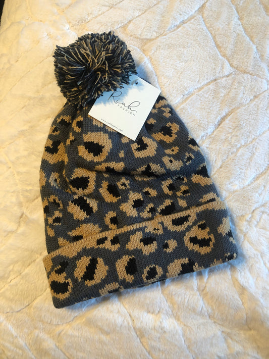 Leopard Beanie